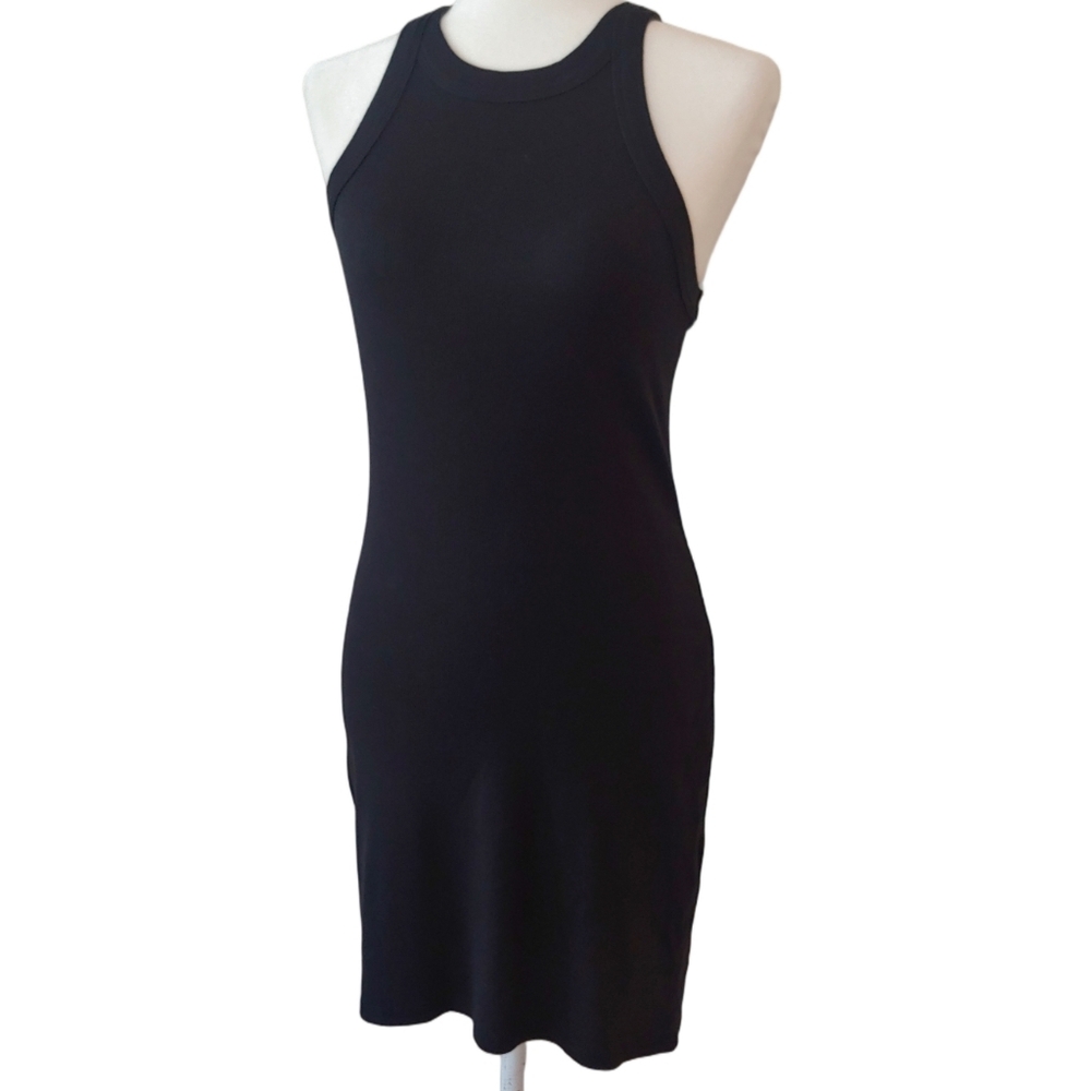 Reformation Loretta Knit Tank Dress in Black size Women's Medium